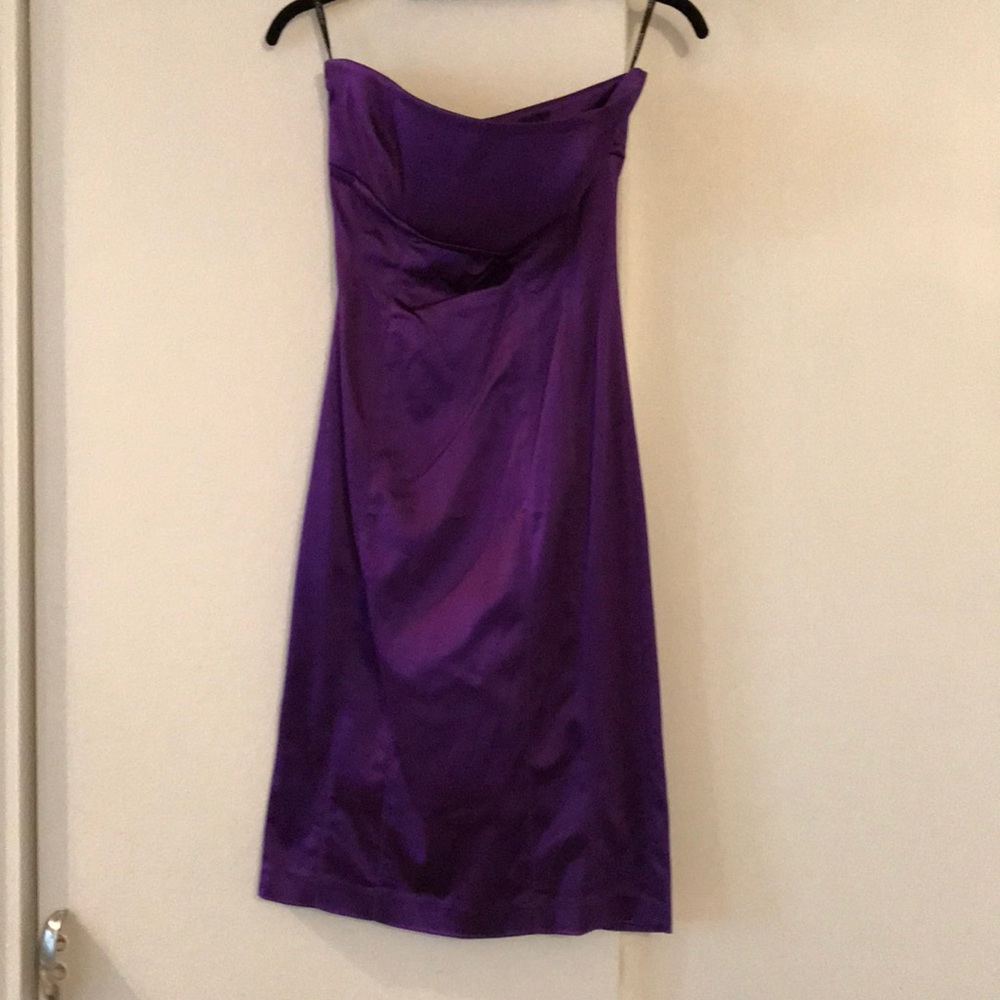 Bebe satin dress (removable straps included)